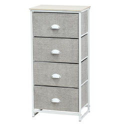 Gymax 4 Drawers Dresser Chest Storage Tower Side Table Display Home Furniture Office