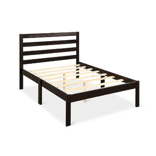 Gymax Solid Wood Platform Bed W, Solid Wood Slat Bed Frame