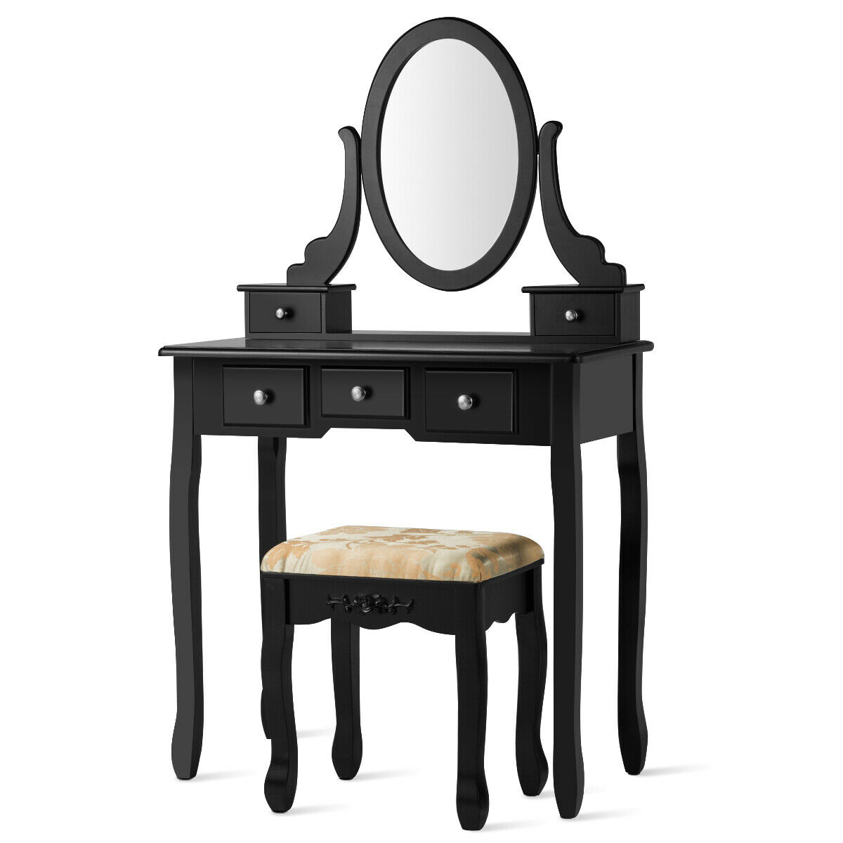 Black Bedroom Vanity Set