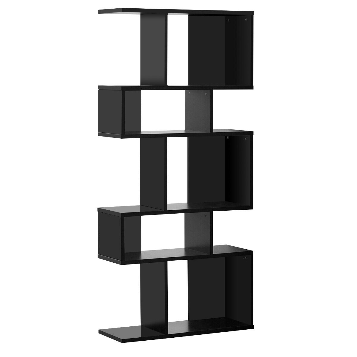Black Corner Bookcase