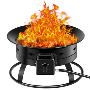 Gymax gys02927 Portable Propane Outdoor Gas Fire Pit W ...