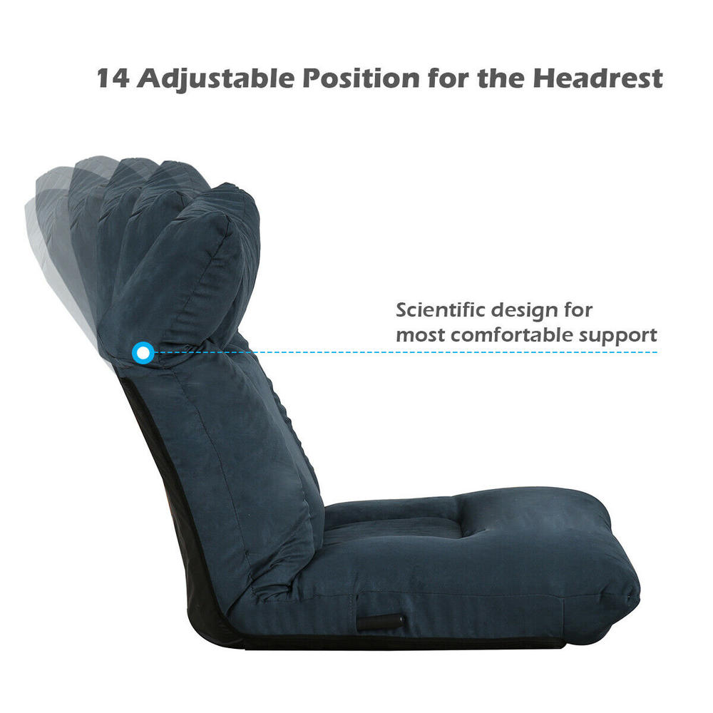 Floor chair with discount headrest