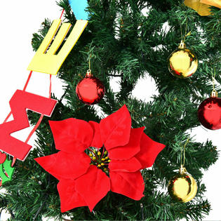 Gymax 7 5 5 Pre Lit Artificial Head Christmas Tree Archway