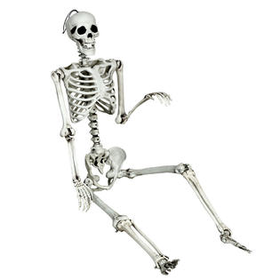 Gymax 5.4ft Halloween Skeleton Life Size Realistic Full Body 