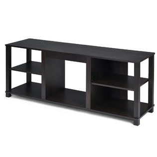 Gymax 2 Tier Tv Stand Storage Cabinet Console Adjustable Shelves Living Room Up To 65