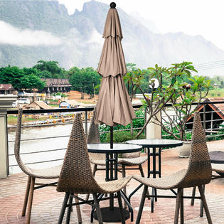 Top Three Tiered Patio Umbrella Idea