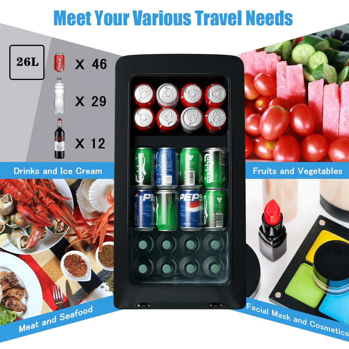 portable electric refrigerator cooler