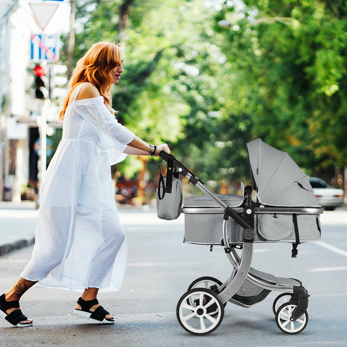 reversible baby stroller