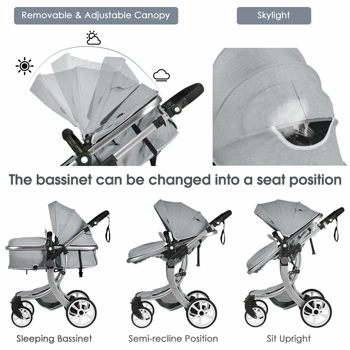 gymax bassinet
