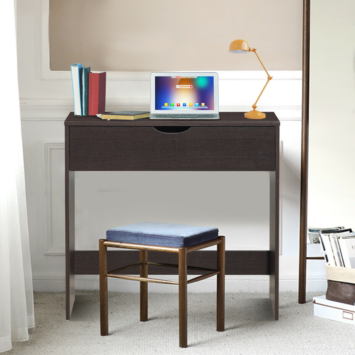 Gymax Computer Desk Small Pc Laptop Writing Study Table Furniture