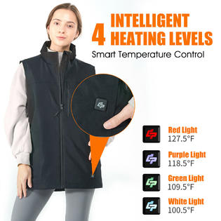 Gymax Men Women Electric USB Heated Vest Winter Heating