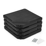 Ce Compass Cantilever Offset Patio Umbrella Base Weights Outdoor Heavy Duty Weight Stand 4 Piece Square Base Plate Set For Water Sand Fill Sears