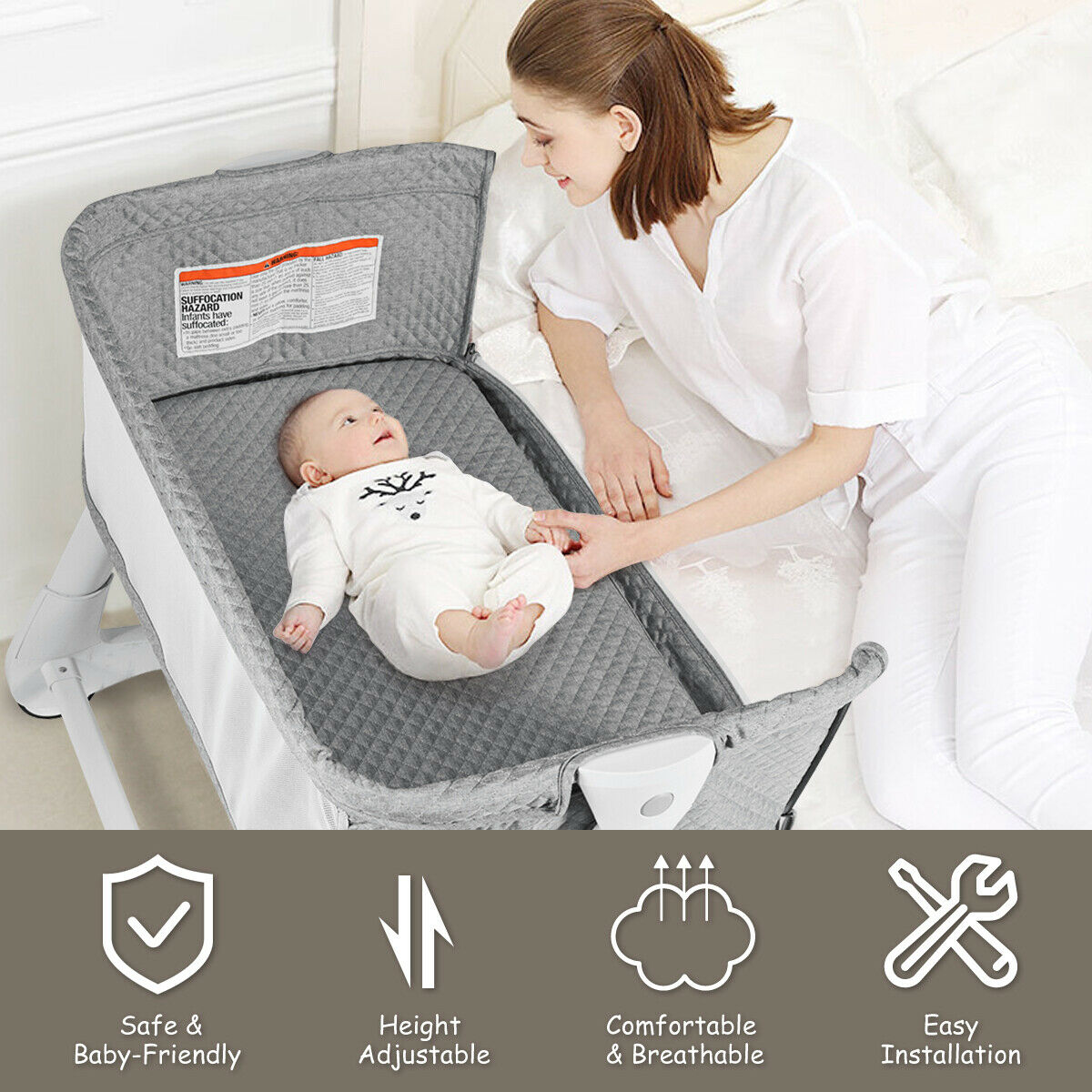 gymax bassinet