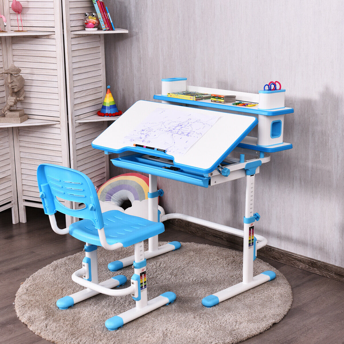 gymax children's table