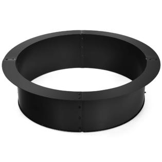 Gymax Gys04278 36 Inch Round Steel Fire Pit Basin Ring Liner Diy Wood Burning Insert Home Indoor Outdoor