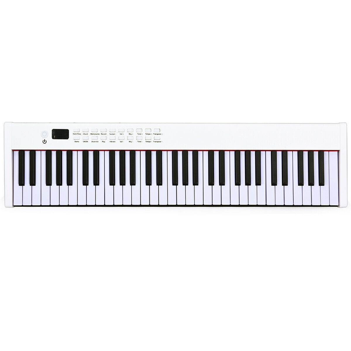 Gymax 88 Key Portable Full Size Digital Piano MIDI Keyboard w/ Pedal White  