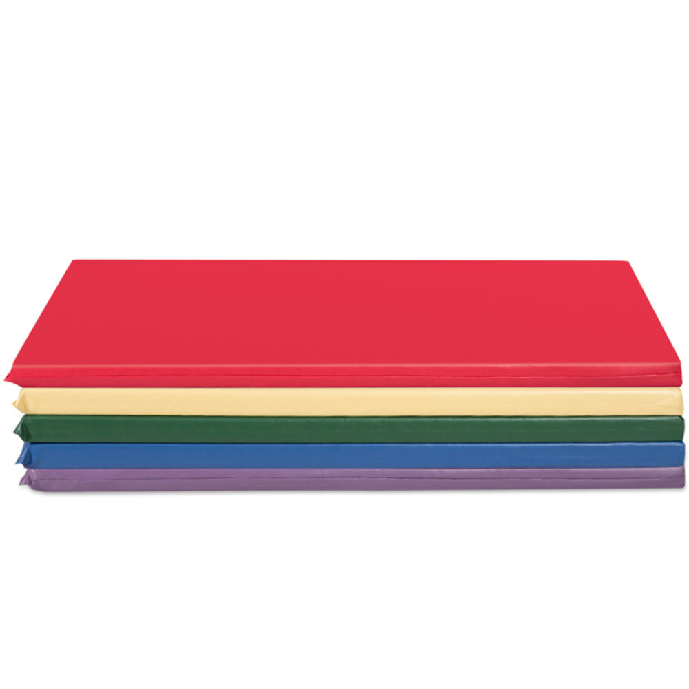 Gymax 5-Pack 2-Inch Toddler Thick Rainbow Rest Nap Mats W/Transparent Name Tag Daycare Holder