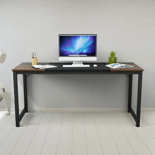 Generic 63 Computer Office Desk Large Writing Desk Study Workstation W Metal Frame Home Furniture