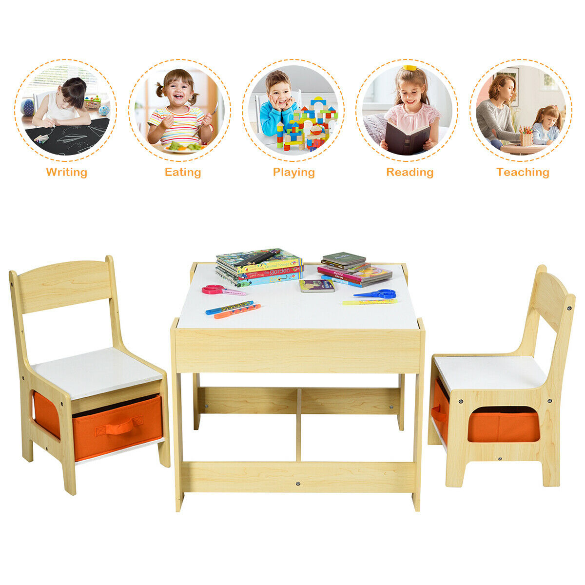 gymax table and chairs