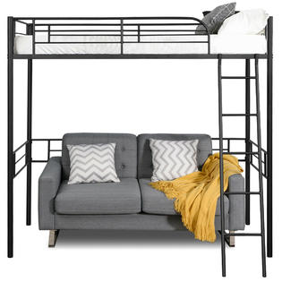 Loft Twin Bed Frame High, High Bed Frame Full