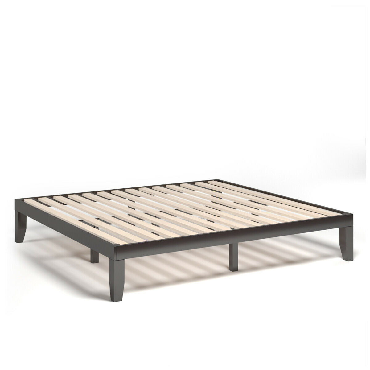 Gymax King Size 14 Wooden Bed Frame, Wood Support Slats For King Bed Frame