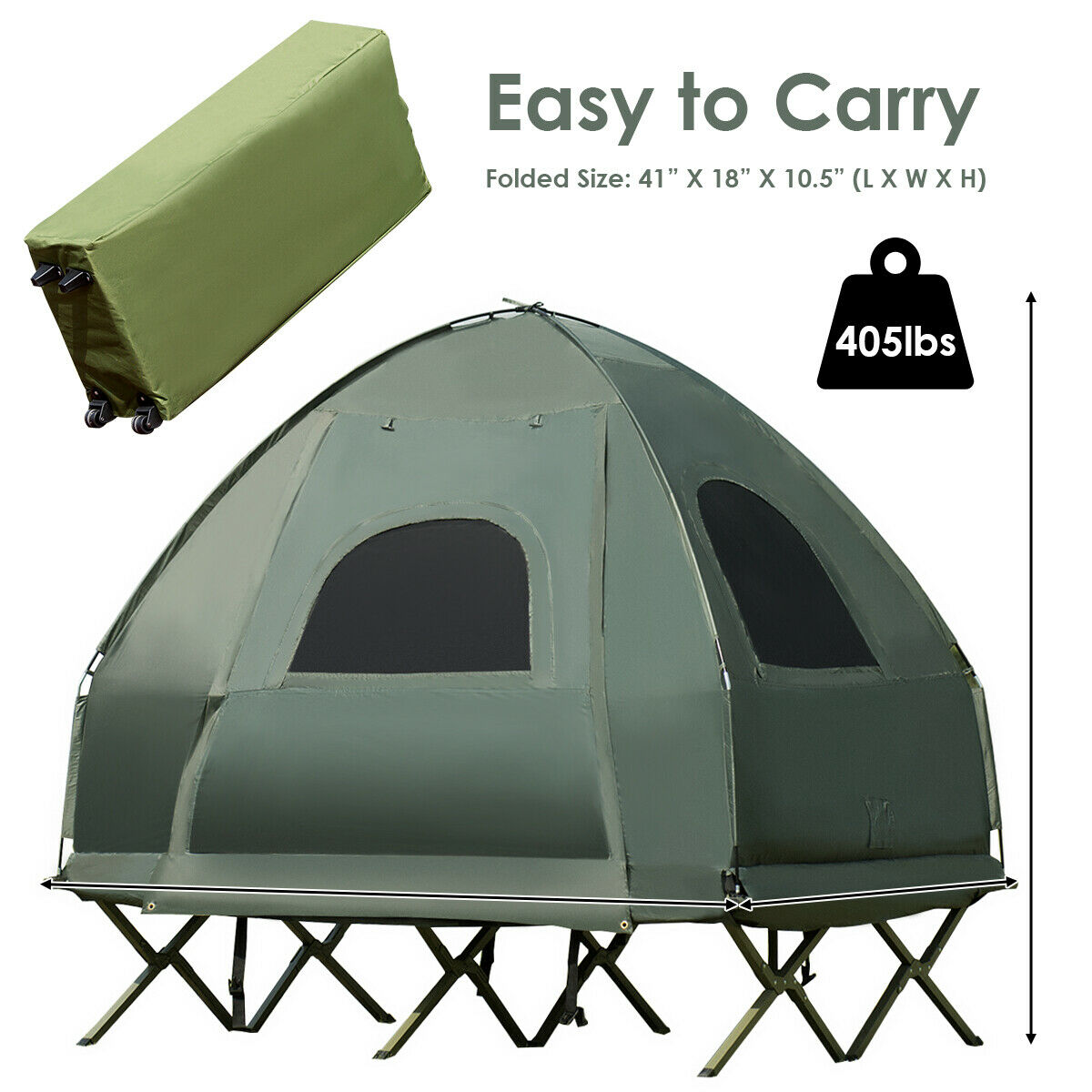 gymax tent cot