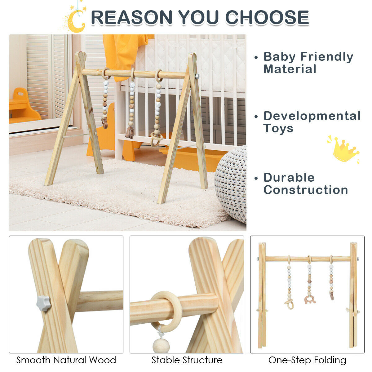 kmart wooden baby gym