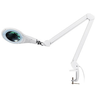 Gymax Led Desk Lamp Magnifying Glass W Swivel Arm Clamp 2 25x Magnification Home
