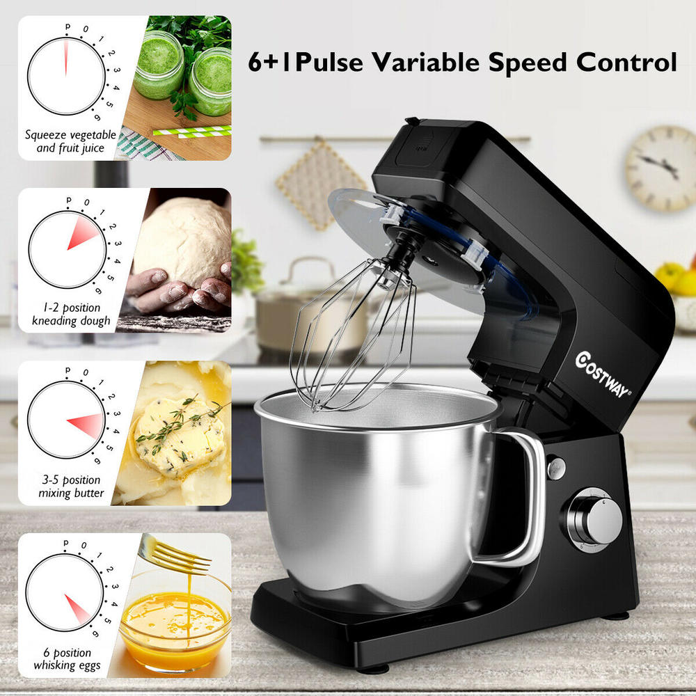 Gymax 3 in 1 Multi-functional 6 Speed Stand Mixer Meat Grinder Blender Sausage Stuffer
