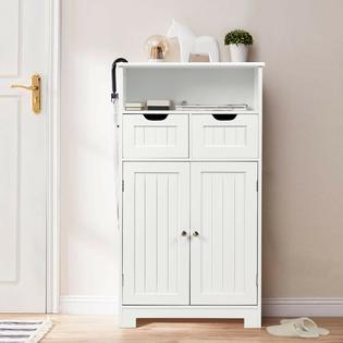 Generic Bathroom Floor Cabinet Wooden Storage Organizer Side Cabinet W