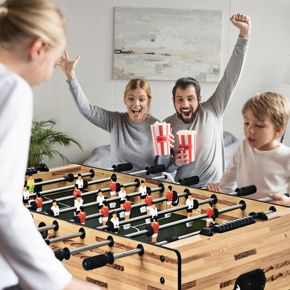 Gymax 48" Foosball Table Home Soccer Game Table Christmas Families Party Recreation