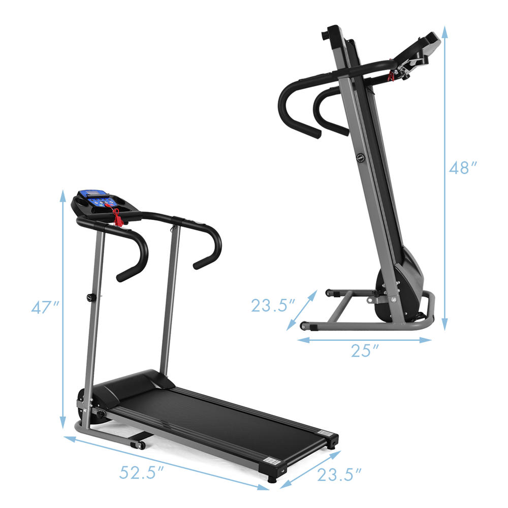 Gymax Folding Treadmill 1100W Electric Motorized Running Jogging Walking Machine