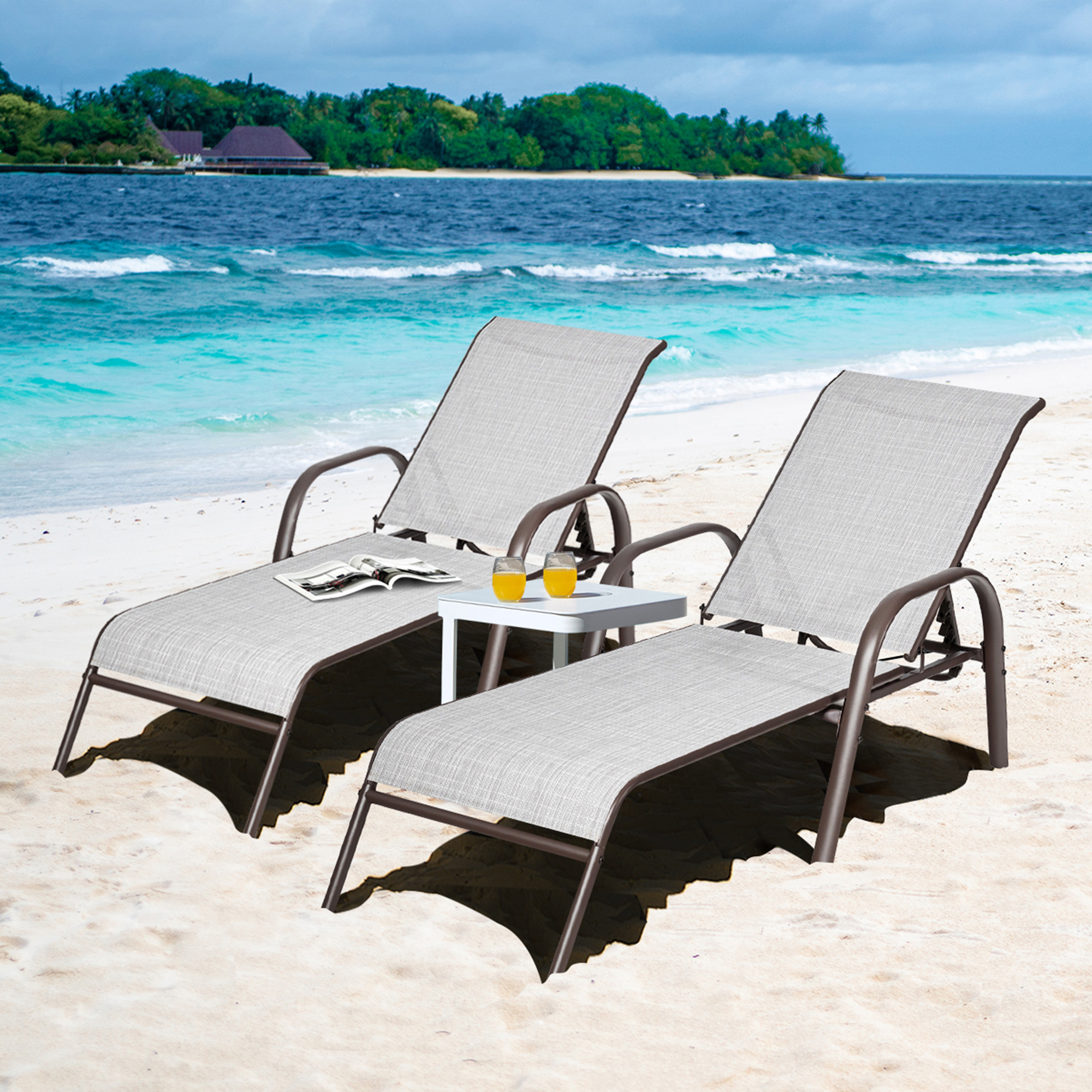 nautica 7 position beach chair