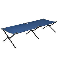 Gymax Folding Camping Cot & Bed Heavy-Duty for Adults Kids w/ Carrying Bag 300LBS Blue