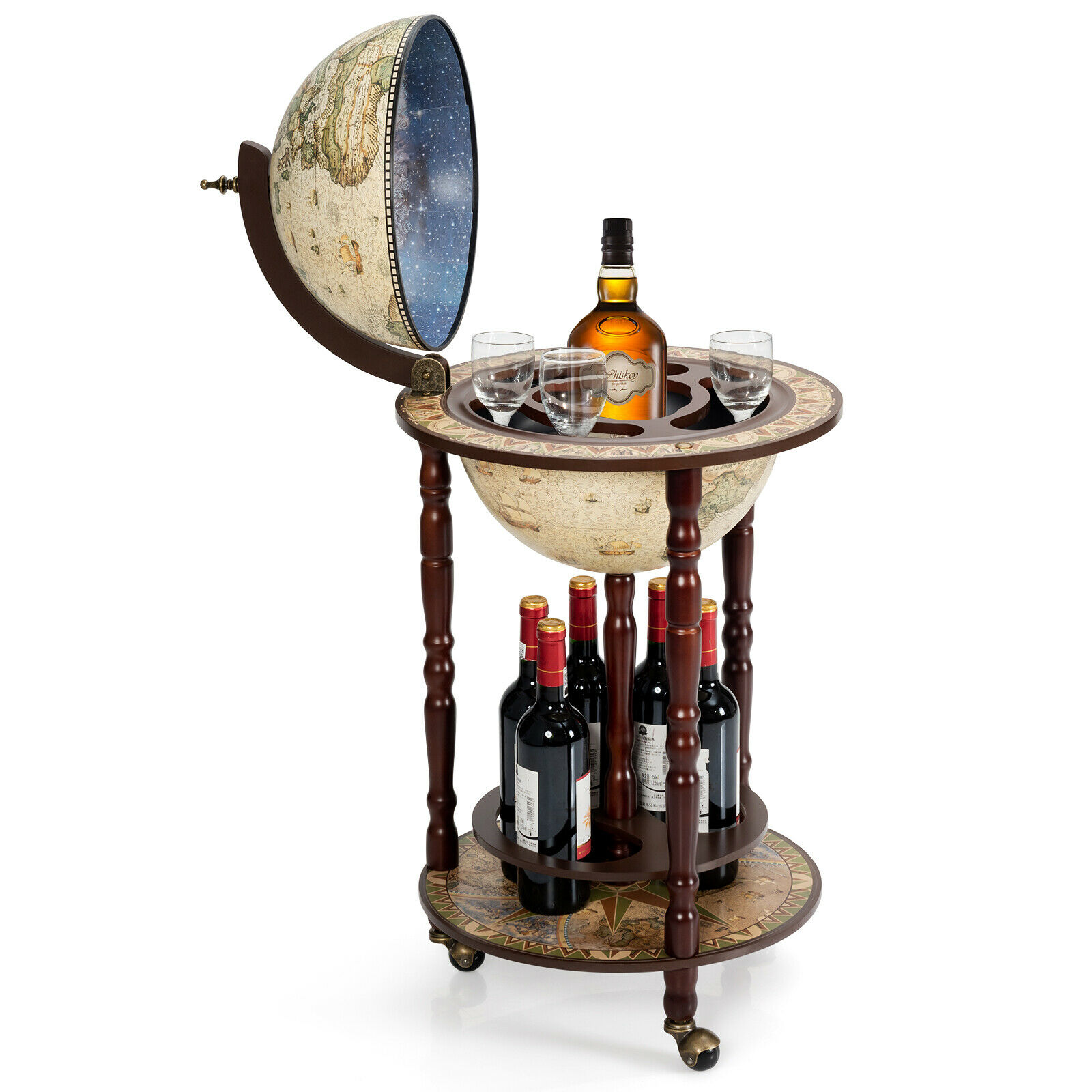 Globe best sale wine stand