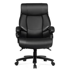 Gymax Big & Tall 500lbs Massage Office Chair Executive PU Leather Computer Desk Chair New