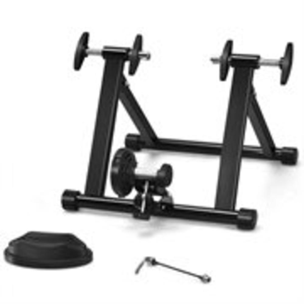 Gymax Foldable Bike Trainer Stand Cycling Exercise Stand w/ Dual-lock System