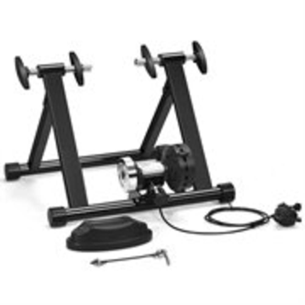 Gymax Foldable Bike Trainer Stand Cycling Exercise Stand w/ 8 Resistance Levels
