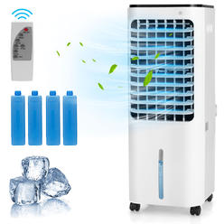 Gymax Evaporative Cooler Portable Air Cooler w/ 4 Ice Boxes & Remote Control