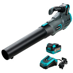 BLACK+DECKER 40V Cordless Leaf Blower Kit, 120 mph Air Speed, 6-Speed Dial,  Built-In Scraper, With Collection Bag, Battery and Charger Included