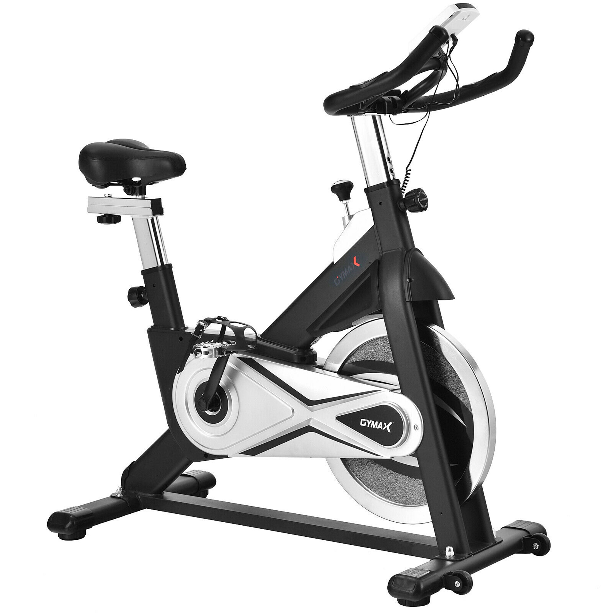 Gymax Stationary Exercise Bike Fitness Cycling Bike W/40 Lbs Flywheel Home Gym Cardio