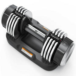 Gymax 5-in-1 25Lbs Weight Adjustable Dumbbell W/Anti-Slip Fast Adjust Turning Handle