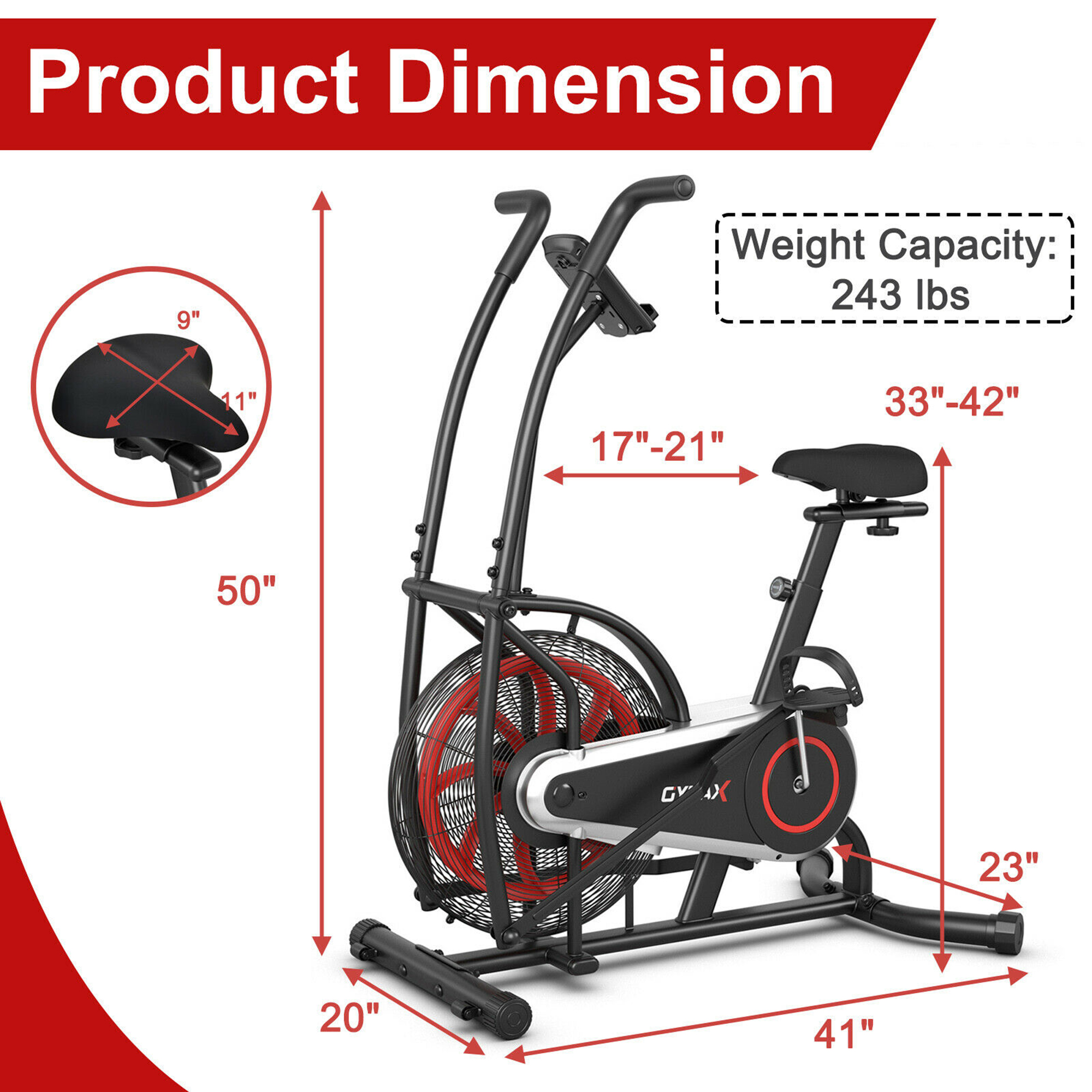 Magnetic exercise bike best sale kmart