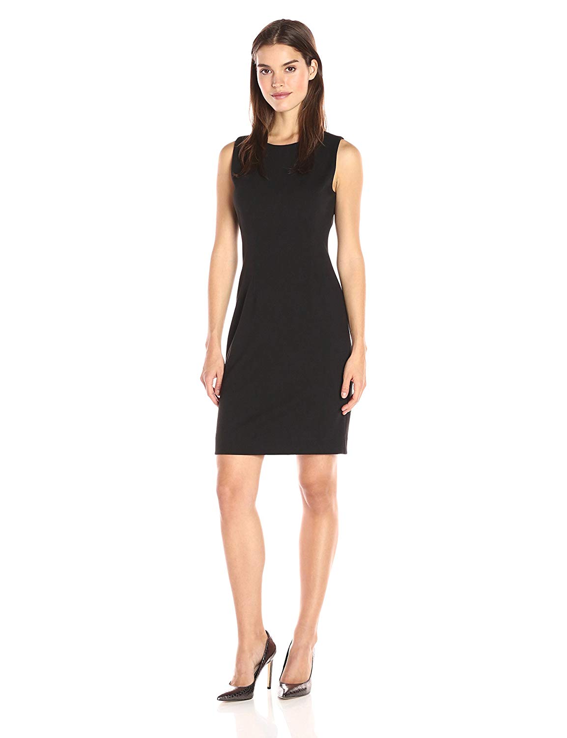 tahari black dress