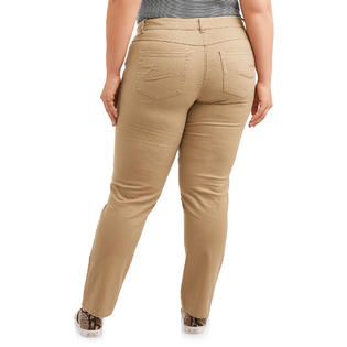 Just My Size Women's Plus Size 5 Pocket Stretch Jeans, Khaki, 22WP