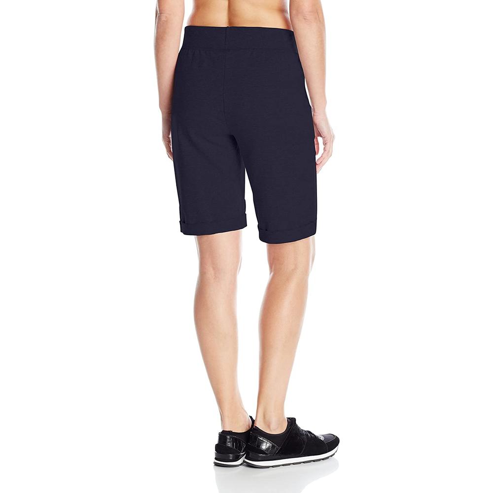 Hanes Women's French Terry Bermuda Shorts, Navy, XL (1618)