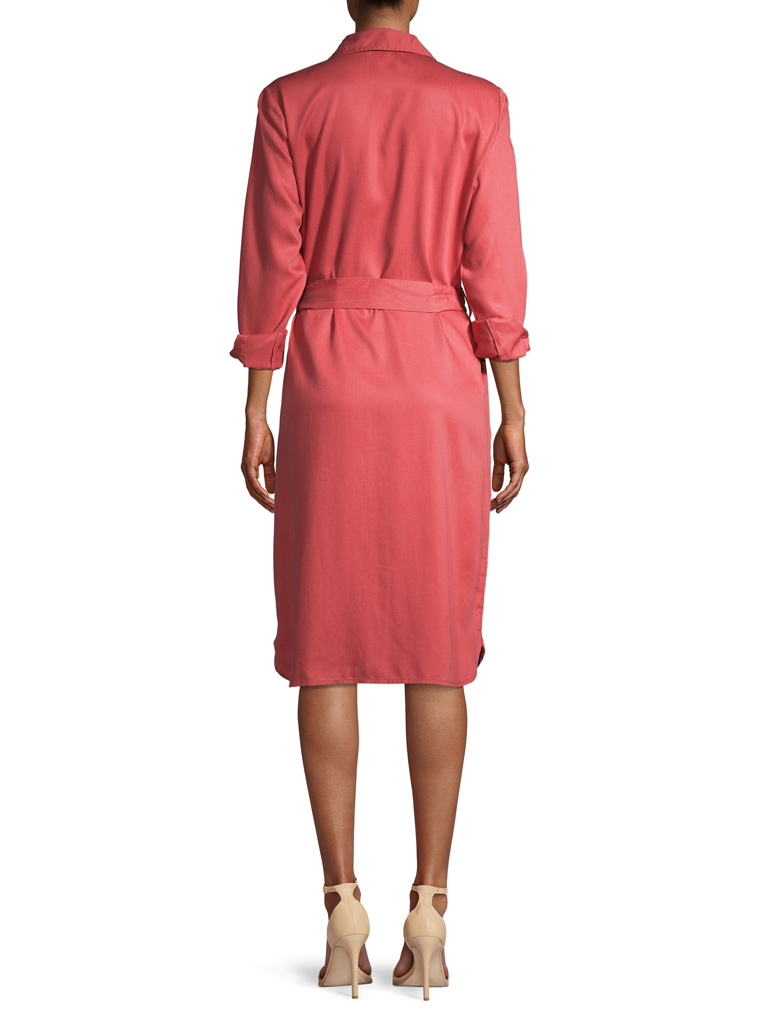 time and tru midi shirt dress