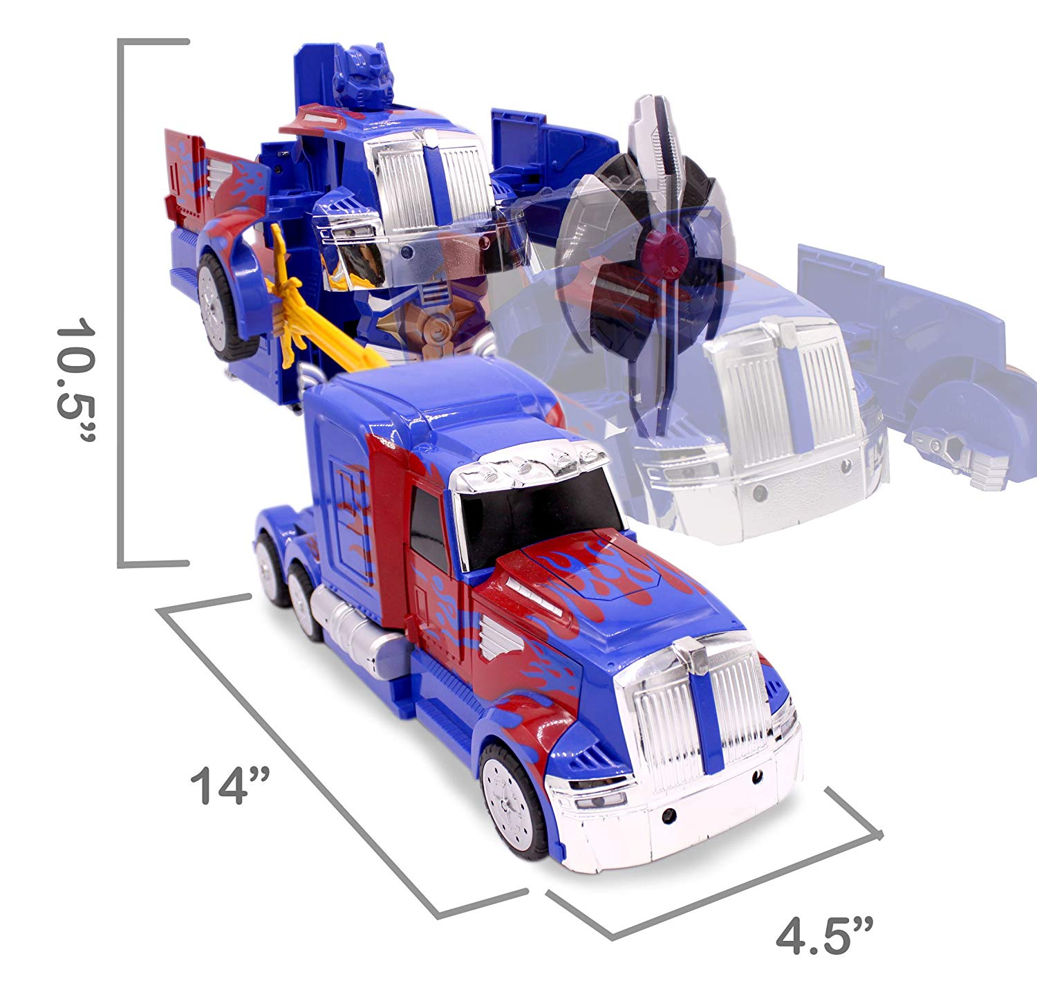 remote control transformers robot toy car truck