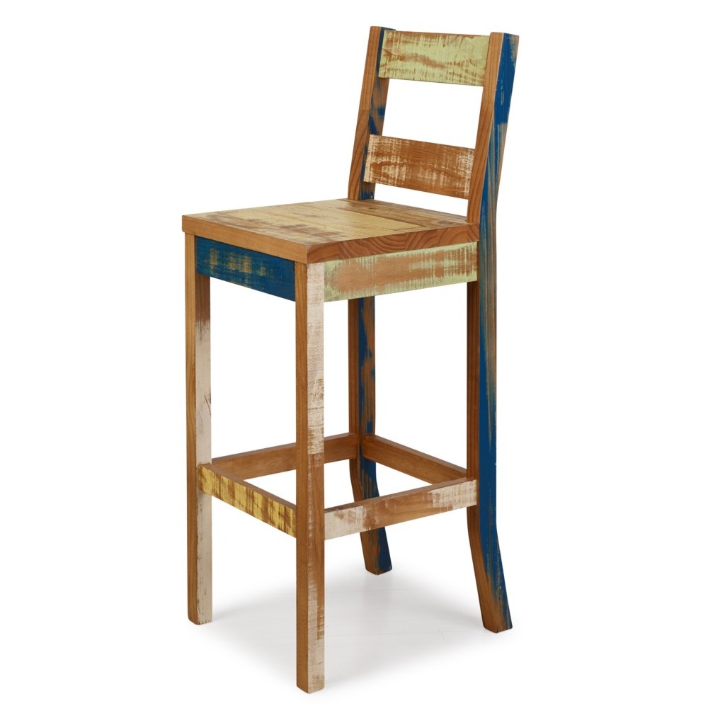 The Beach House Design Reclaimed Bar Stool 28.7