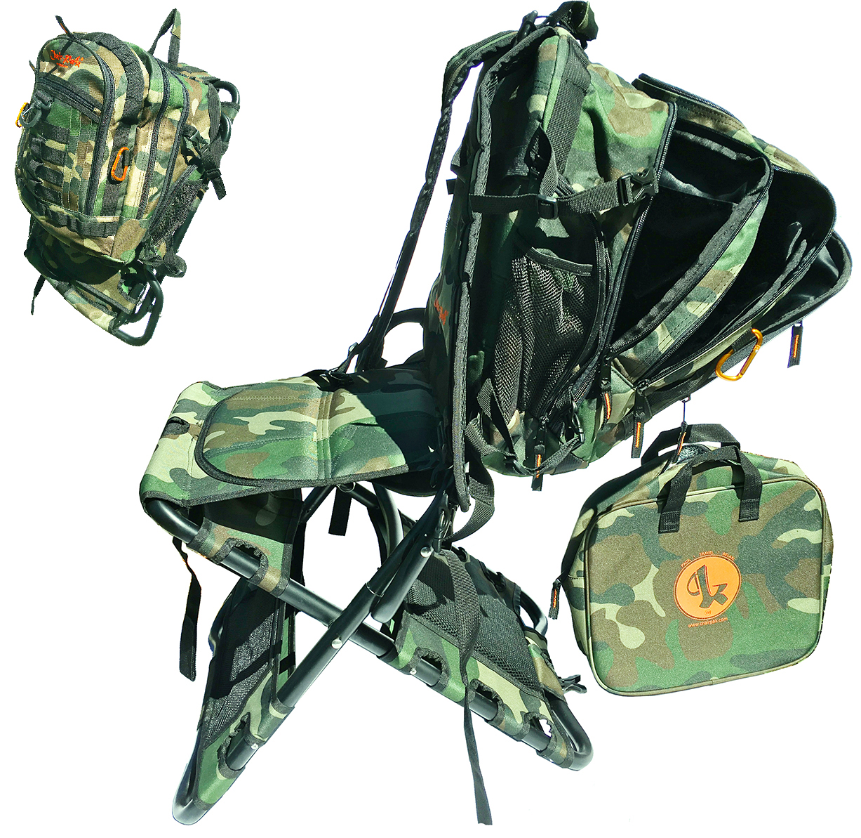 camo backpack chair
